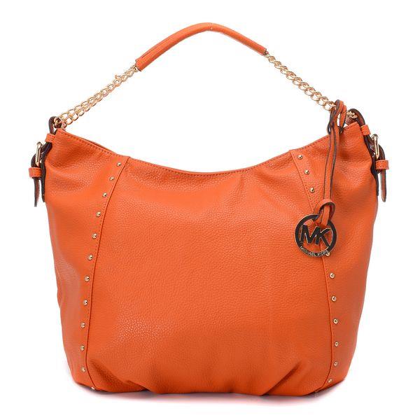 michael kors shoulder veske medium tangerine skinn Hyggelig wxffj